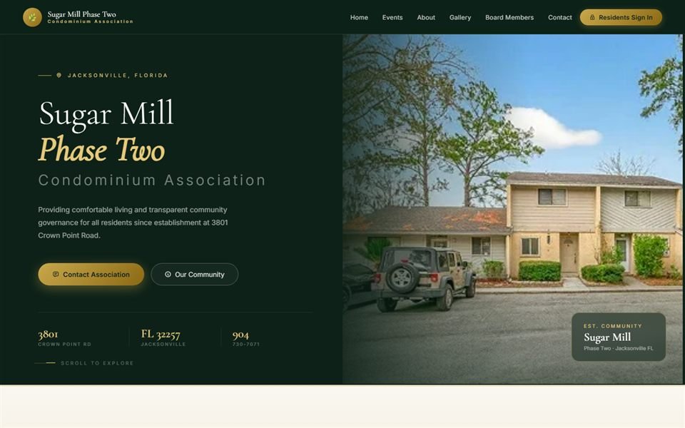 Sugar Mill Phase Two condominium association website